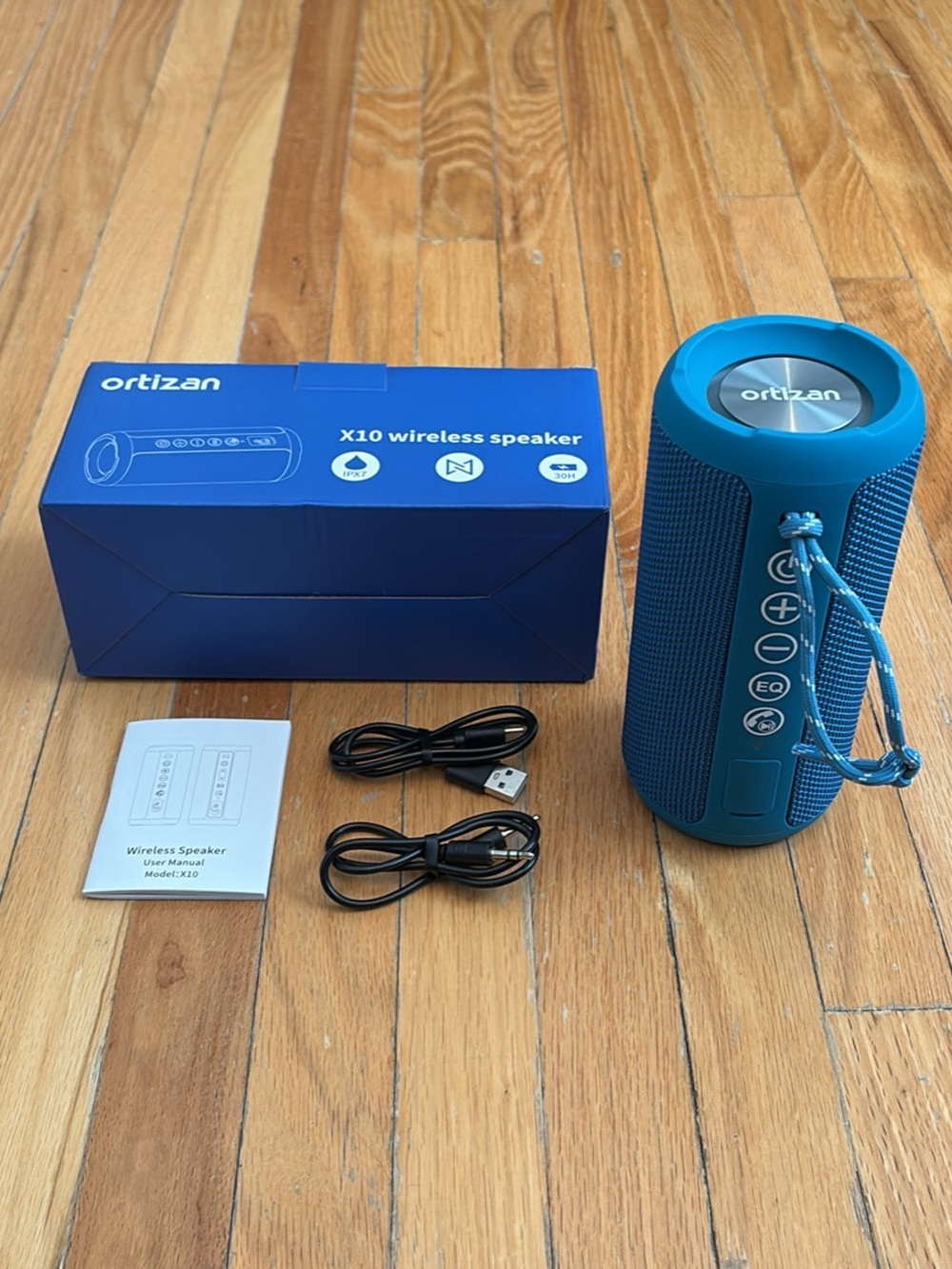 Ortizan Portable Bluetooth Speaker X10 Colour Blue